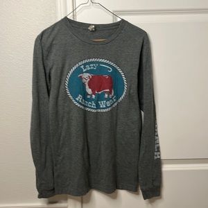 Lazy j ranch wear long sleeve top